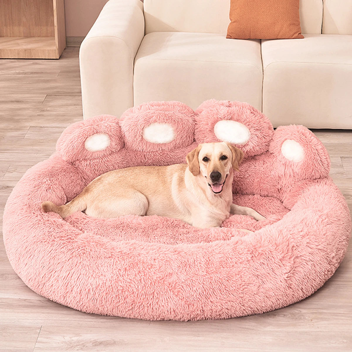Cuccia soffice in peluche per cani e gatti – super confortevole