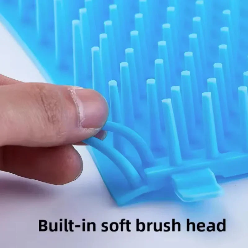 Portable Pet Paw Cleaner Soft Silicone Foot Washer with Cleaning Brush Dog Towel Bucket - Efficient Pet Cleaning Supplies