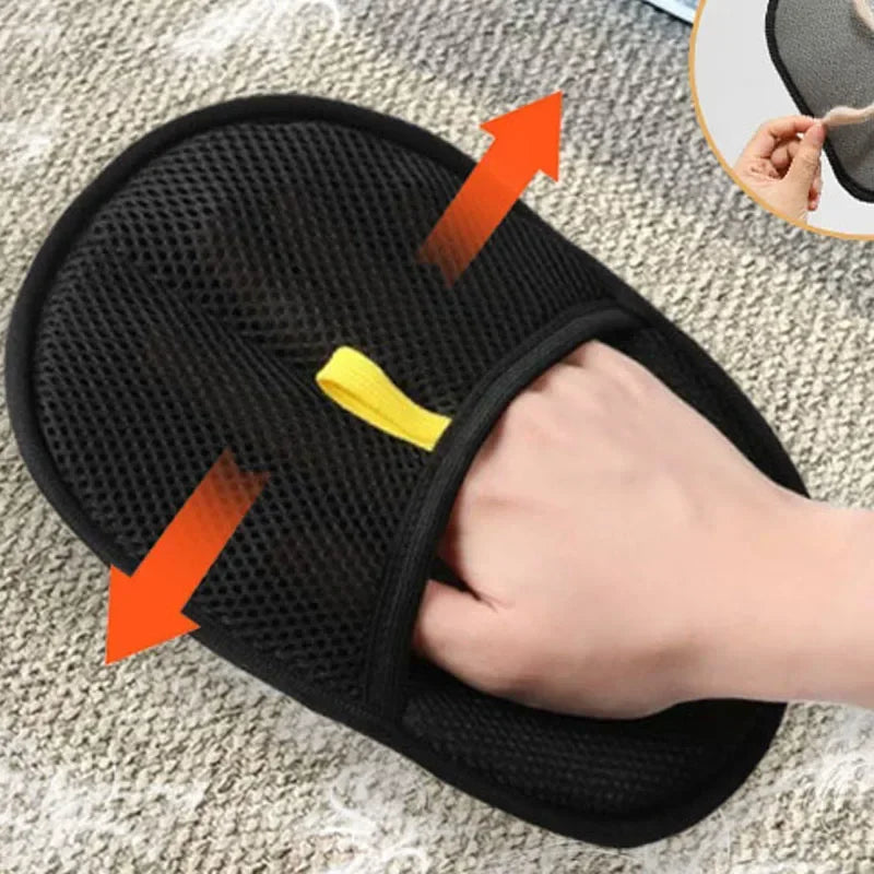 Guanto rimuovi peli per animali – pulizia pelo su tappeti e divani